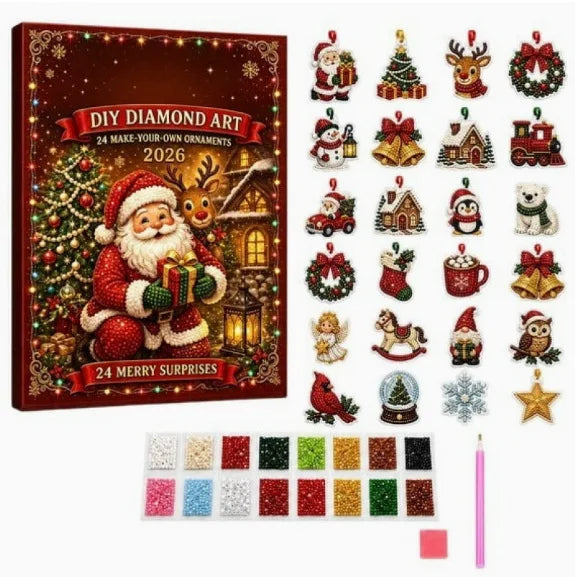 Calendrier de l’Avent de Noël | décorations miniatures | 24 jours