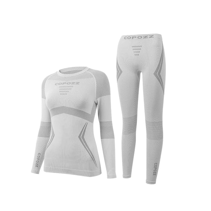 Ensemble de sous-vêtements thermiques de ski unisexe avec haut et caleçon long | hiver