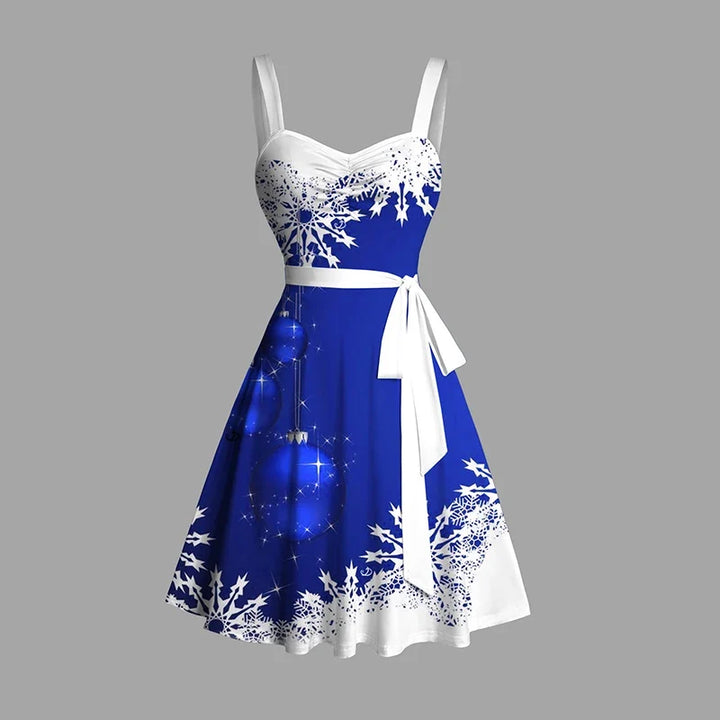 Women's Winter Sleeveless Christmas Mini Dress | Party