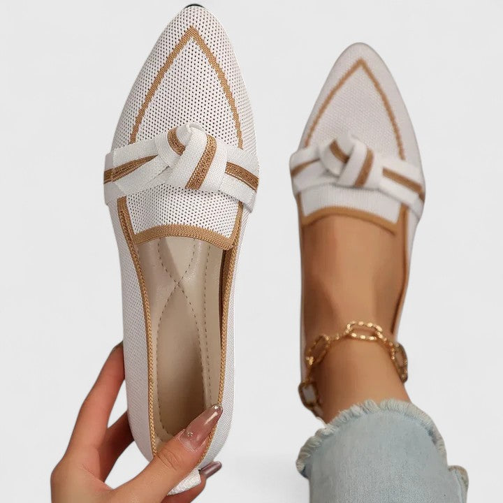 Women's Contrast Point Toe Loafers | Work