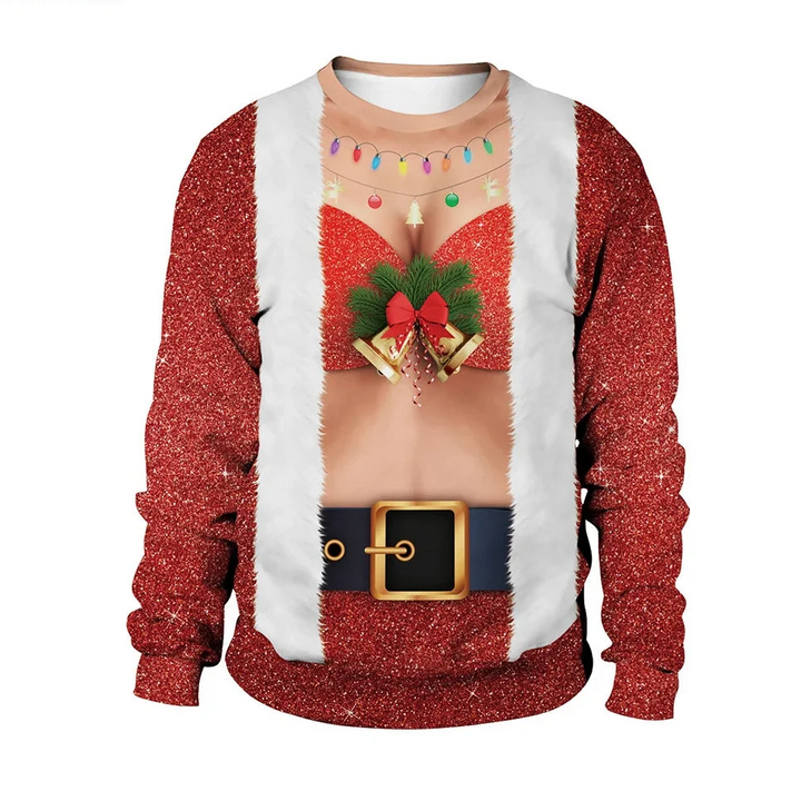 Men's Long Sleeve Winter Christmas Sweater | Printed