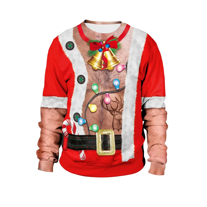 Men's Long Sleeve Winter Christmas Sweater | Printed
