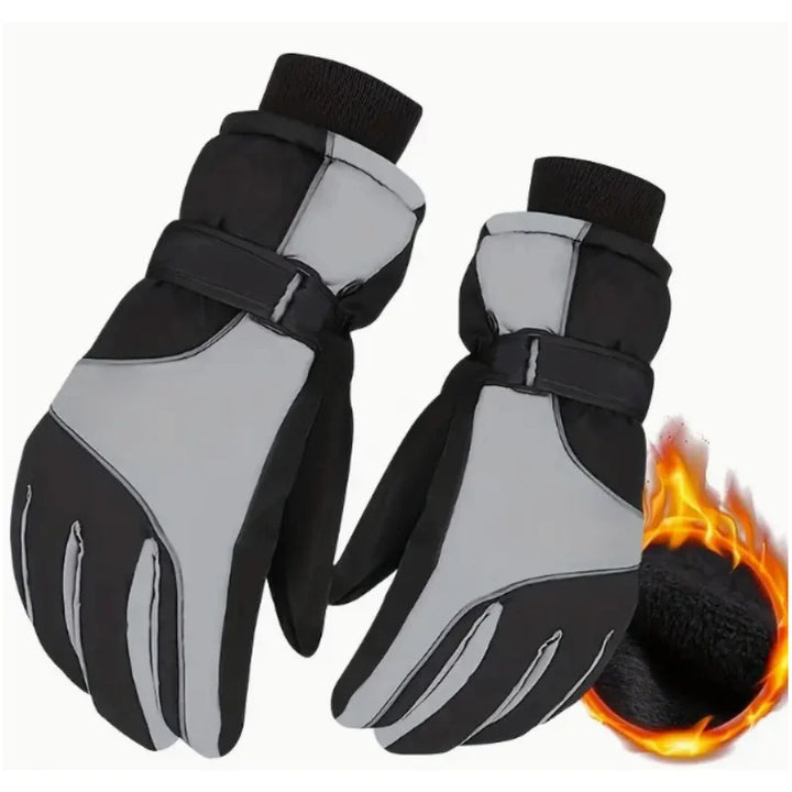 Unisex Thermal Ski Gloves With Wrist Strap | Touchscreen