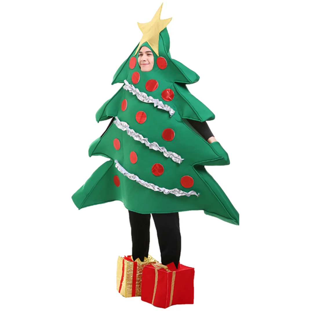 Unisex Party Christmas Tree Costume Set | Green