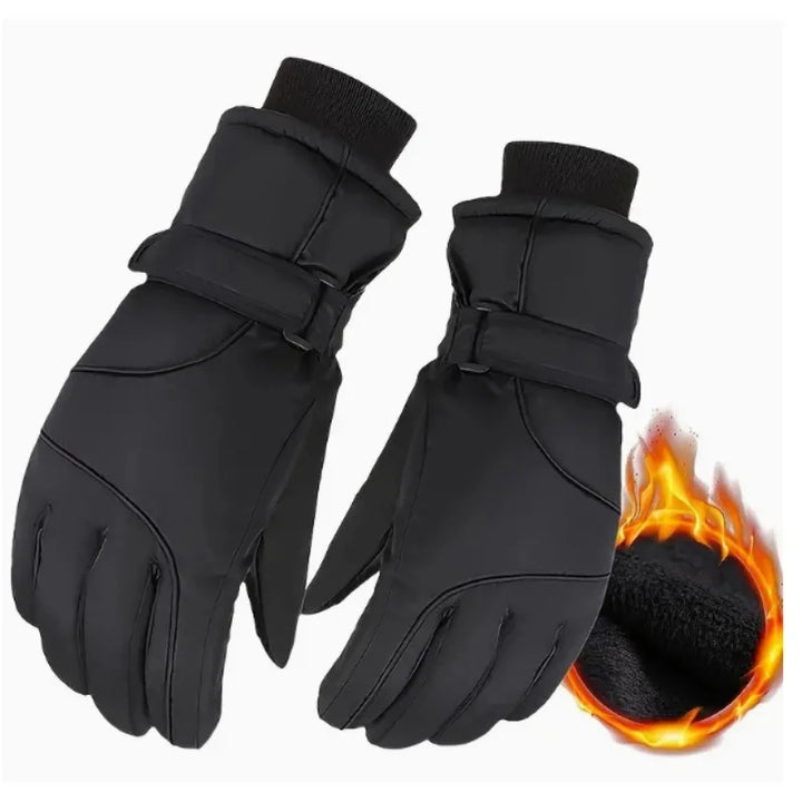 Unisex Thermal Ski Gloves With Wrist Strap | Touchscreen