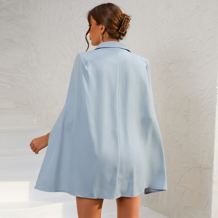 Women’s Formal Cape Blazer Dress | Mini