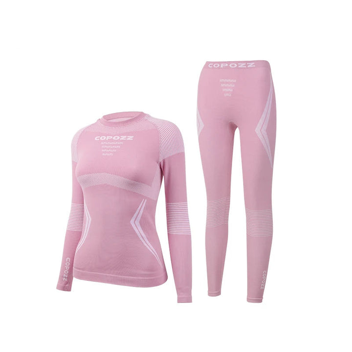 Ensemble de sous-vêtements thermiques de ski unisexe avec haut et caleçon long | hiver