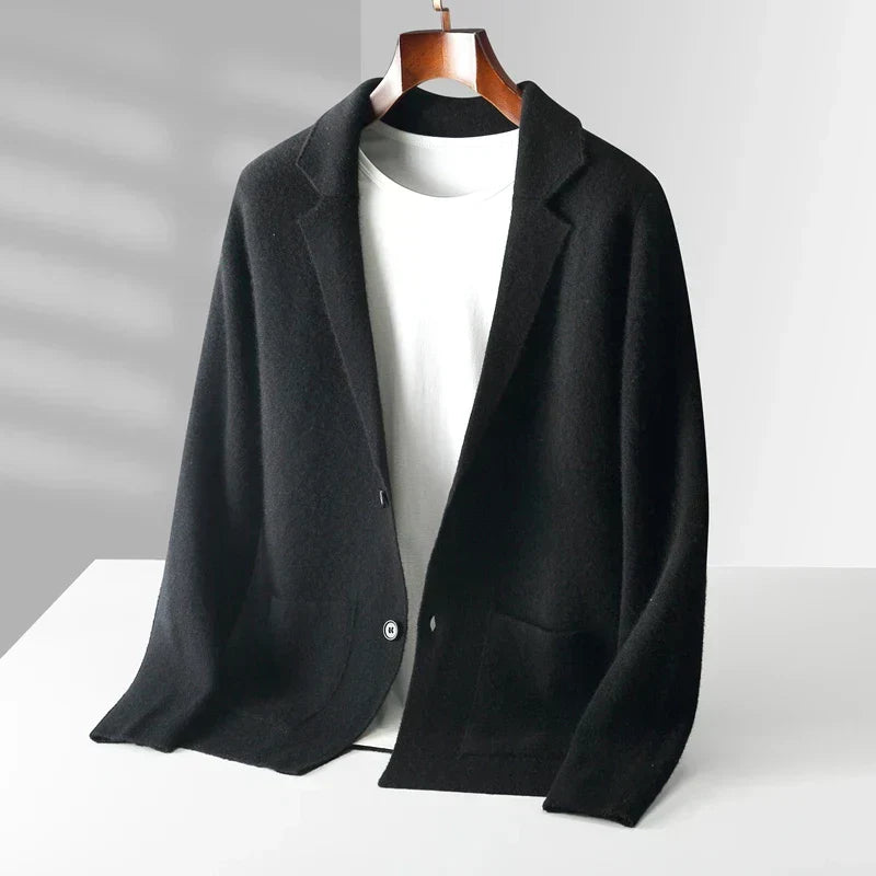 Gilet boutonné en maille pour homme | Col en V