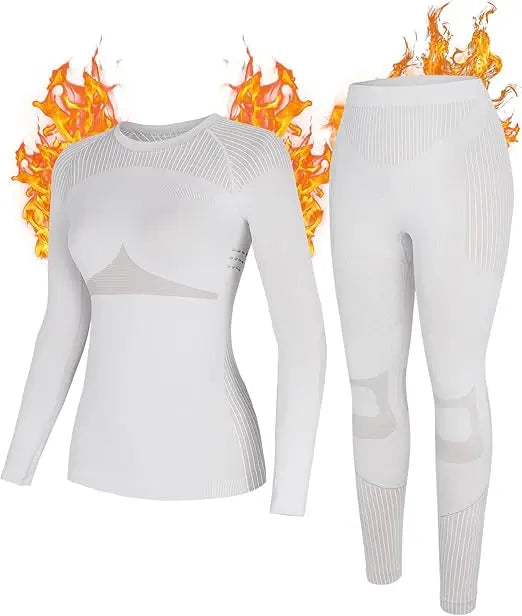 Women’s Long Sleeve Leggings Thermal Underwear Set | Winter