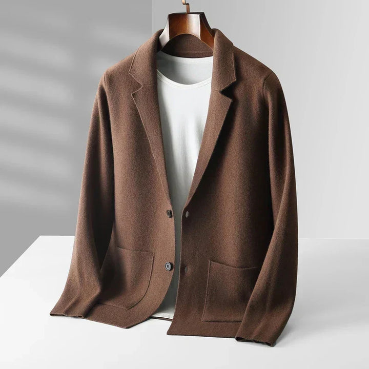 Gilet boutonné en maille pour homme | Col en V