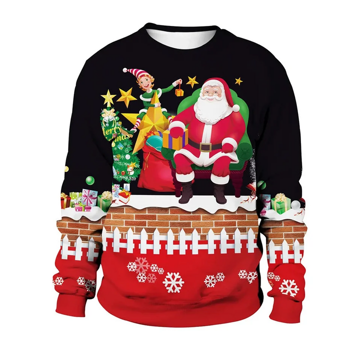 Men's Long Sleeve Winter Christmas Sweater | Printed