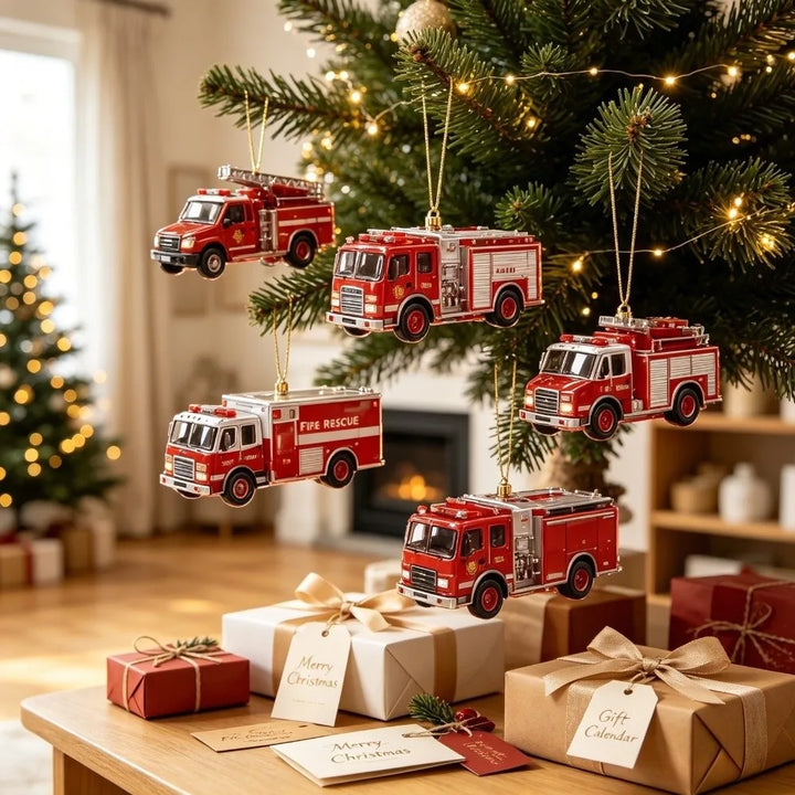 Calendrier de l’Avent avec décorations de Noël en forme de véhicules | 24 jours