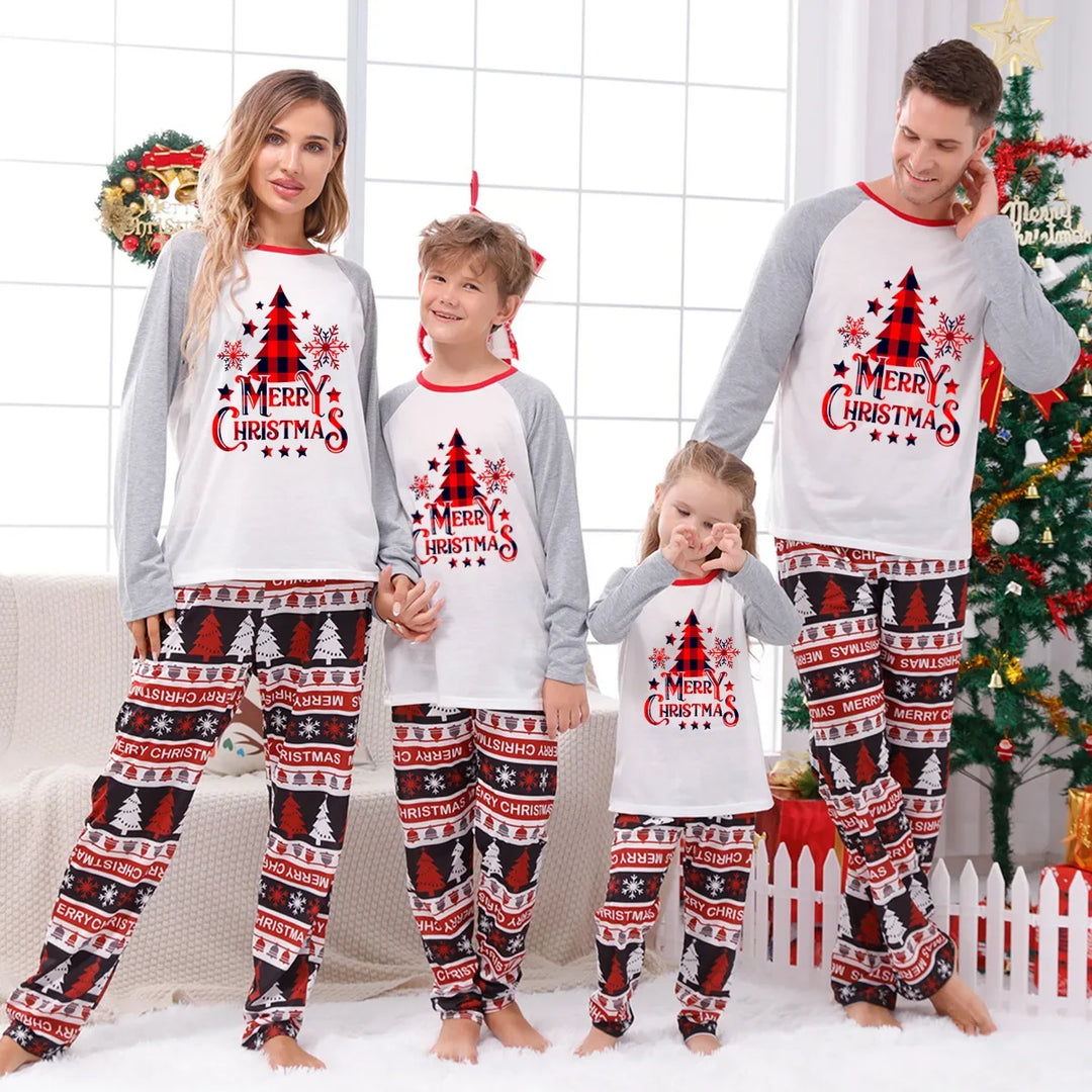 Family Matching Printed Pajamas Set | Christmas