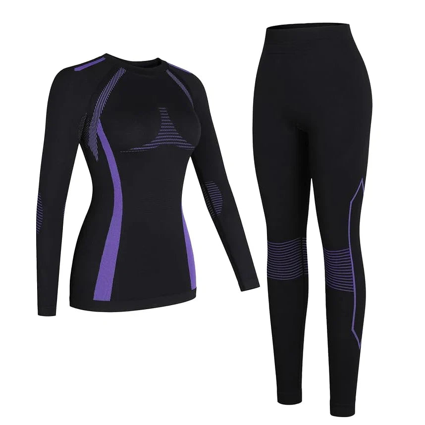 Women’s Long Sleeve Leggings Thermal Underwear Set | Winter