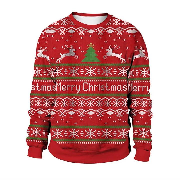 Men's Long Sleeve Winter Christmas Sweater | Printed