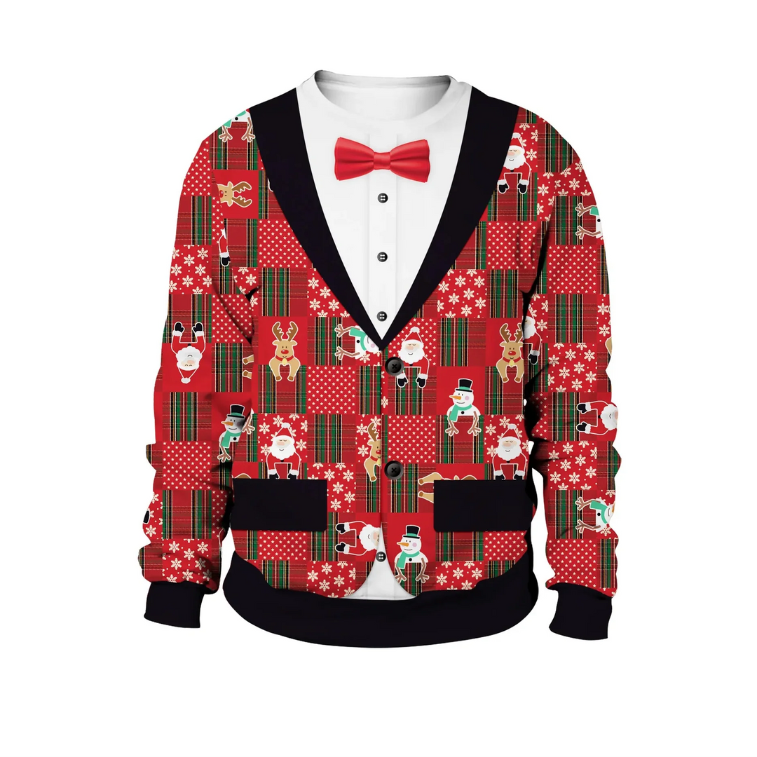 Men's Long Sleeve Winter Christmas Sweater | Printed