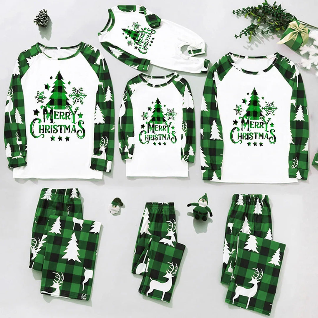 Family Matching Printed Pajamas Set | Christmas