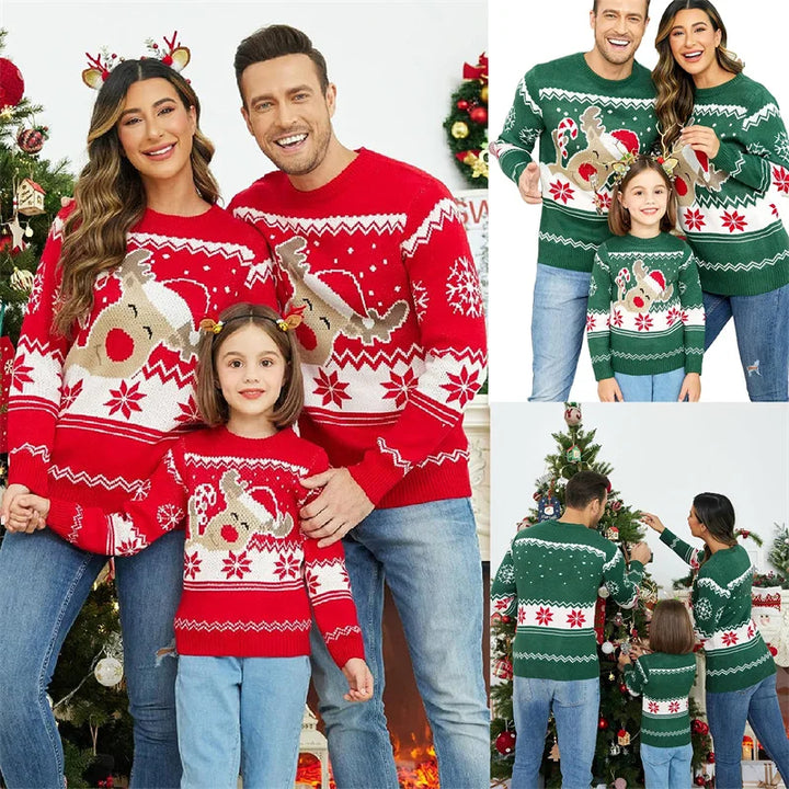 Matching Family Crew Neck Christmas Knit Jumper | Winter