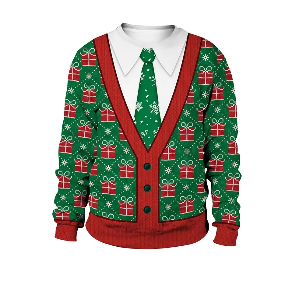 Men's Long Sleeve Winter Christmas Sweater | Printed
