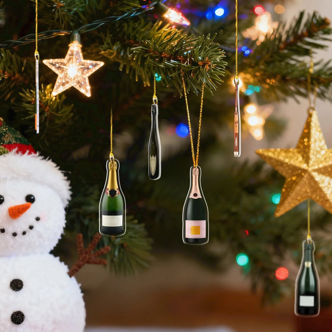 Calendrier de l’Avent avec décorations en forme de bouteille de whisky | 24 jours | Noël