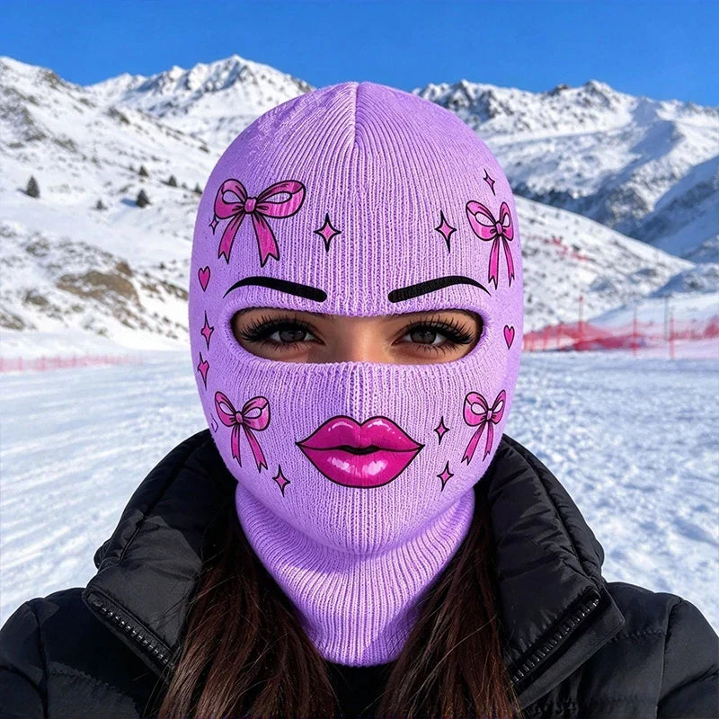Unisex Knitted Funny Face Balaclava Ski Mask | Winter