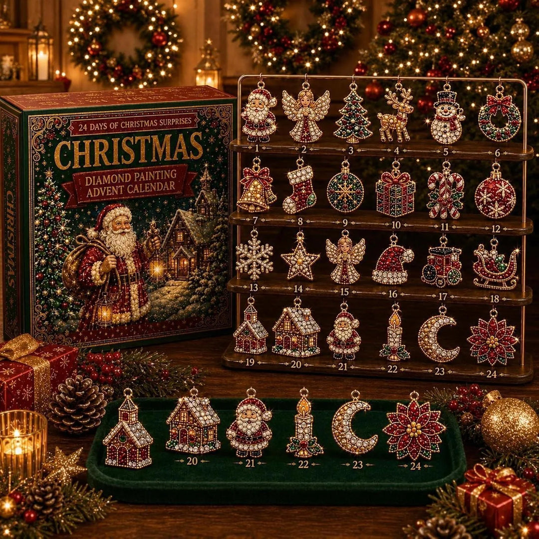 Calendrier de l’Avent de Noël | décorations miniatures | 24 jours