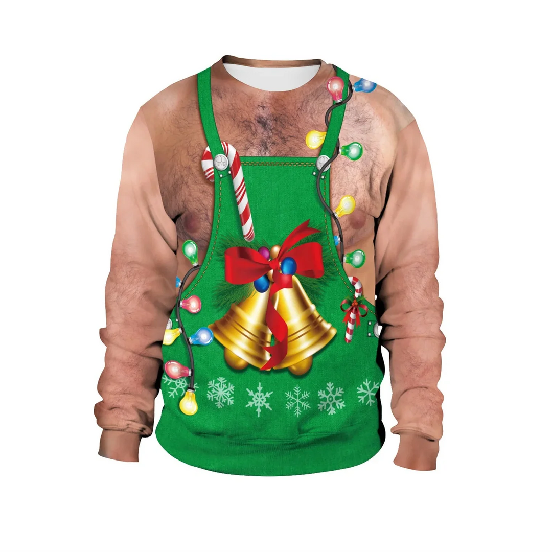 Men's Long Sleeve Winter Christmas Sweater | Printed