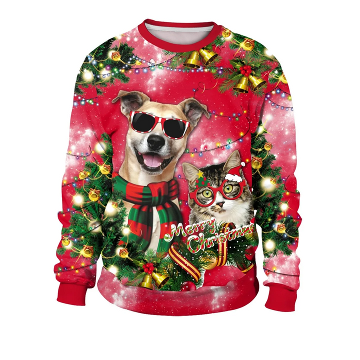 Men's Long Sleeve Winter Christmas Sweater | Printed