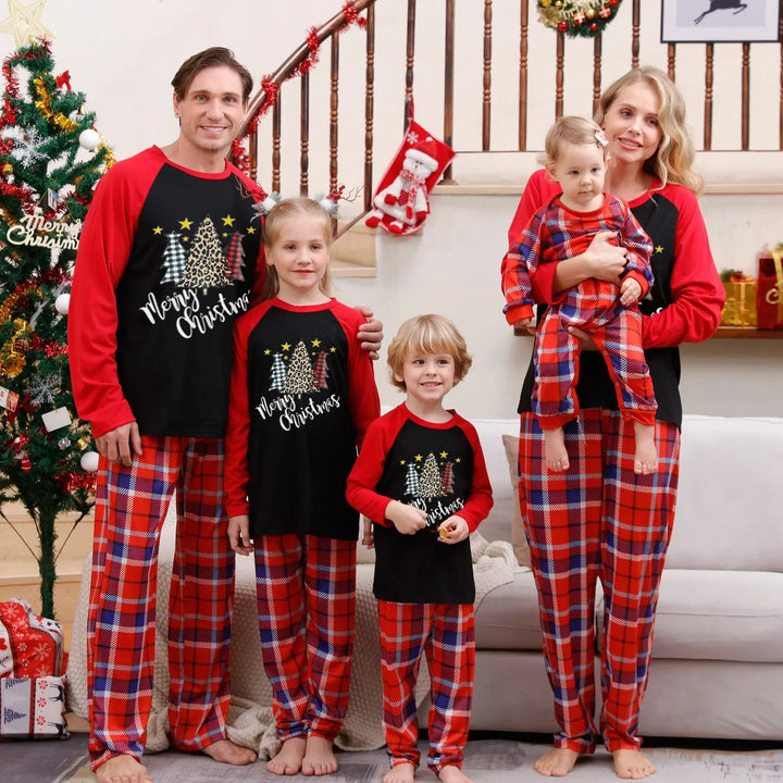 Family Matching Printed Pajamas Set | Christmas