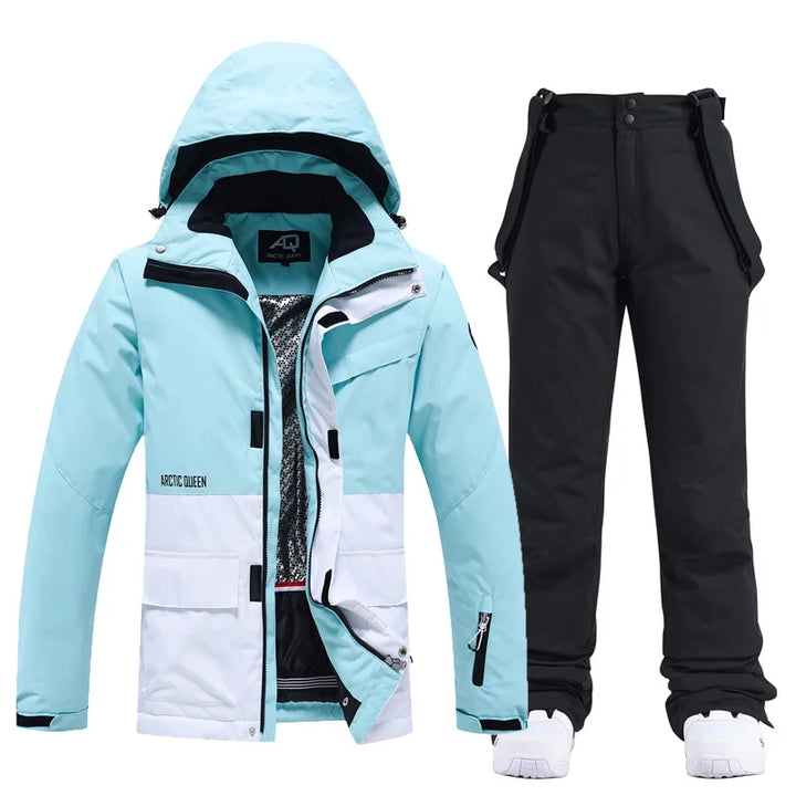 Unisex Hooded Ski Jacket and Salopettes Set | Winter