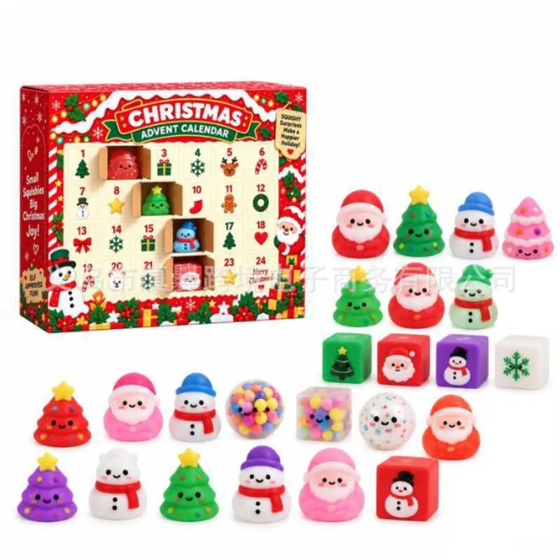 Mochi Squishy Toy Advent Calendar 24 Days | Christmas