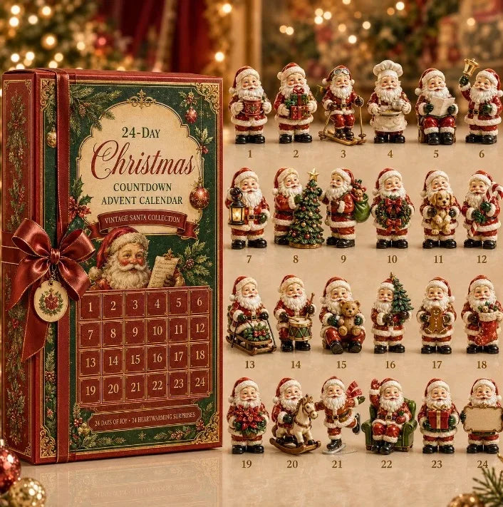 Calendrier de l’Avent de Noël | décorations miniatures | 24 jours
