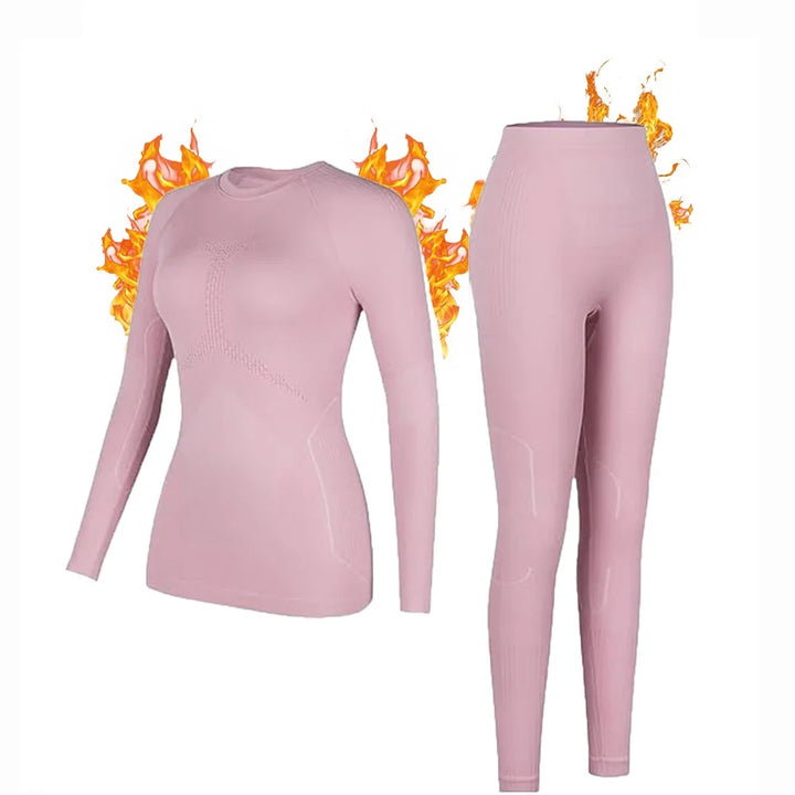 Women’s Long Sleeve Leggings Thermal Underwear Set | Winter