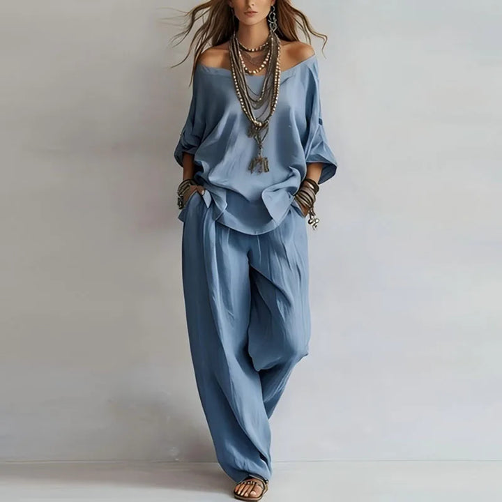 Women's Off Shoulder Co-ord Set | Summer