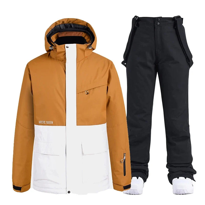 Unisex Hooded Ski Jacket and Salopettes Set | Winter