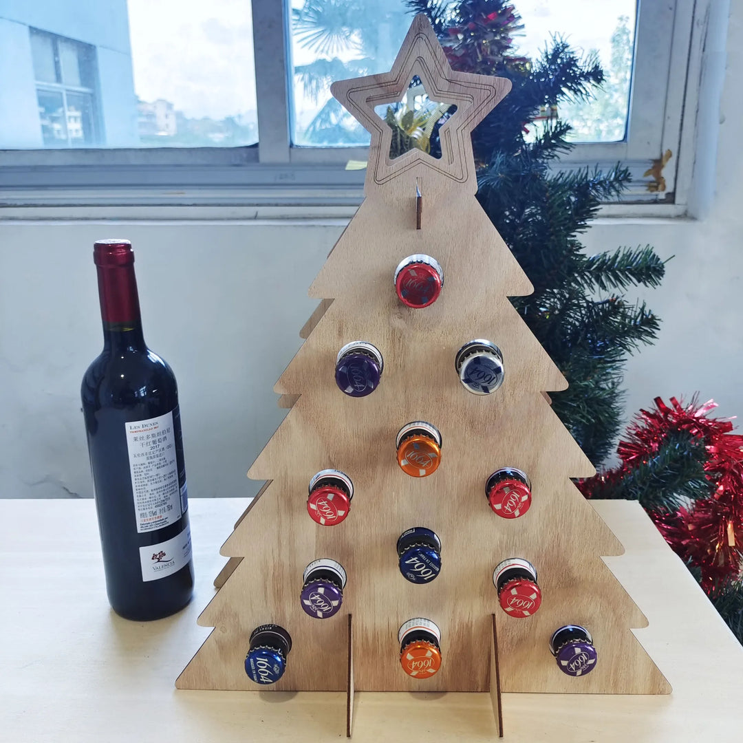 Decorative Wine Bottle Stand Advent Calendar | Christmas