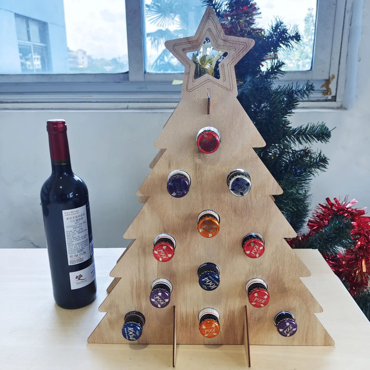Decorative Wine Bottle Stand Advent Calendar | Christmas