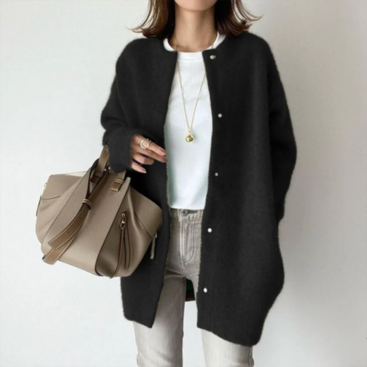 Women's Knitted Long Cardigan | Warm
