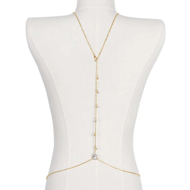 Women’s Gold Backdrop Necklace | Bridal