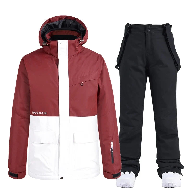 Unisex Hooded Ski Jacket and Salopettes Set | Winter