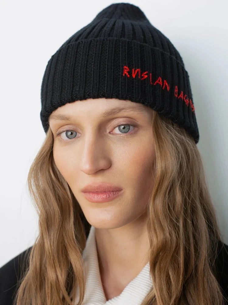 Women's Winter Knit Beanie Hat | Ribbed