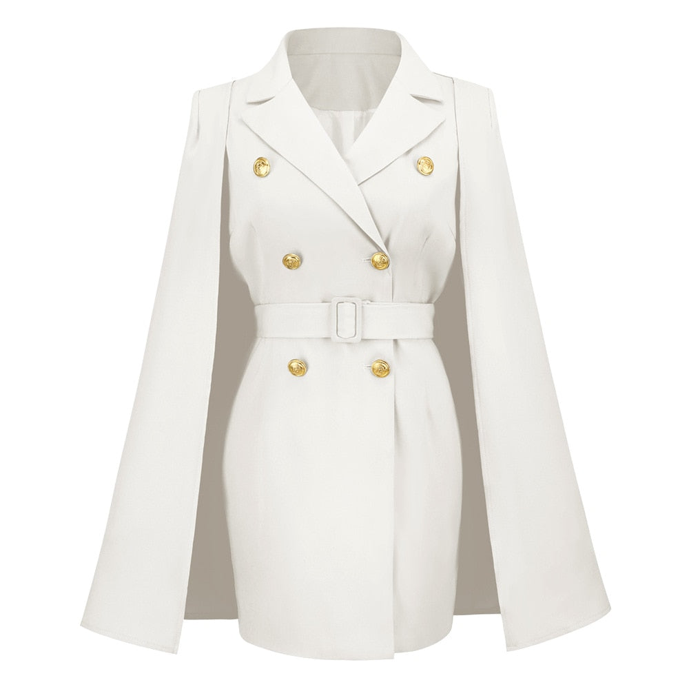 Women’s Formal Cape Blazer Dress | Mini