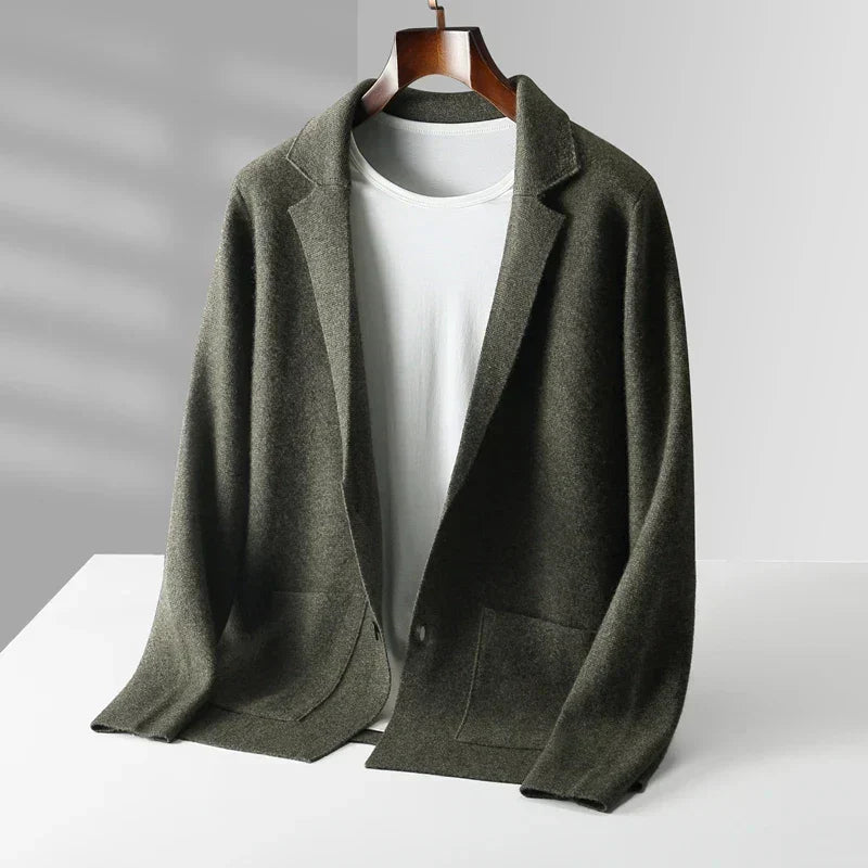Gilet boutonné en maille pour homme | Col en V