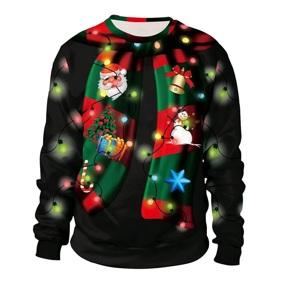 Men's Long Sleeve Winter Christmas Sweater | Printed