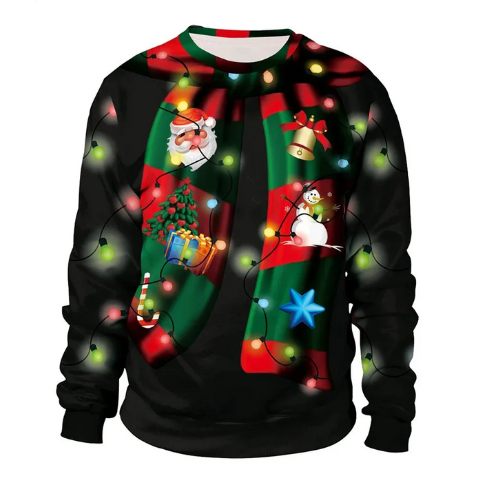Men's Long Sleeve Winter Christmas Sweater | Printed