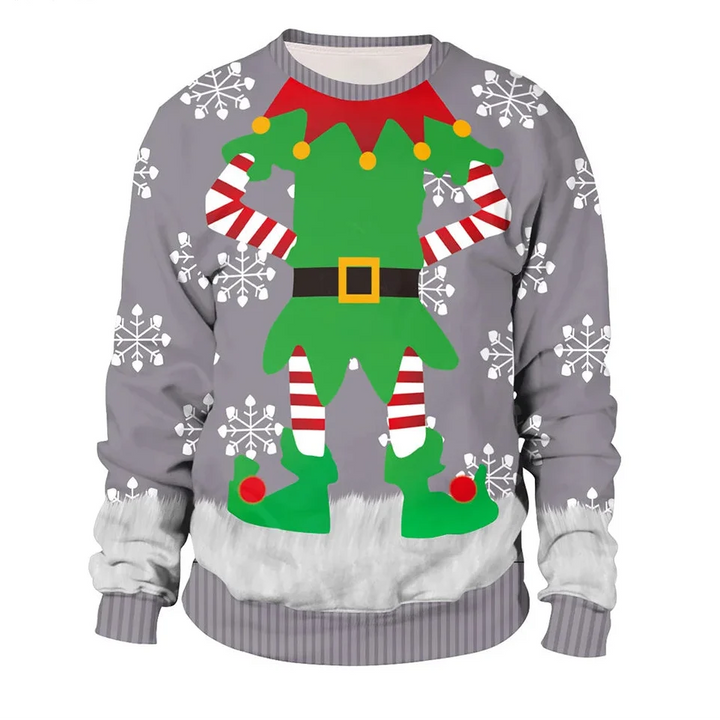 Men's Long Sleeve Winter Christmas Sweater | Printed