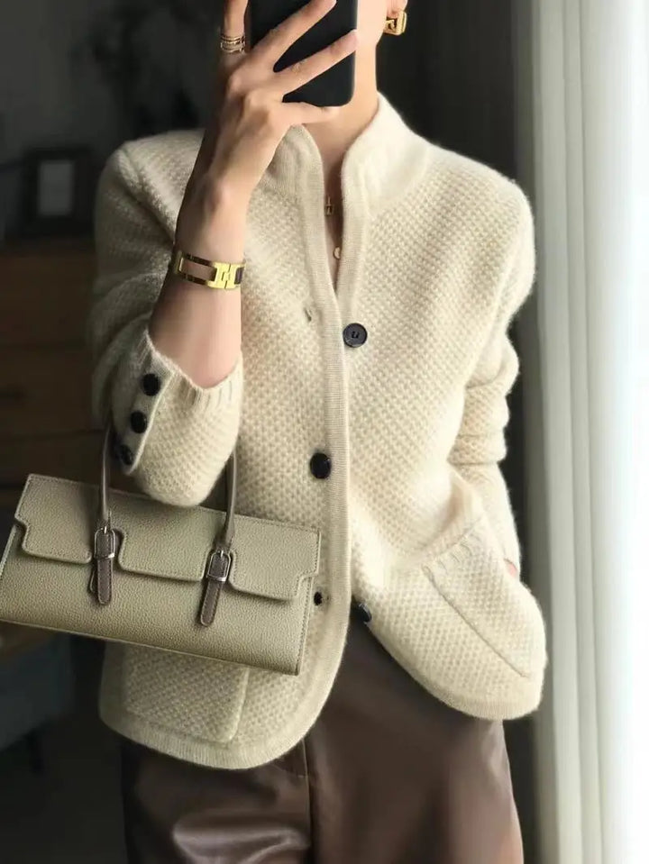 Cardigan tricoté habillé pour femme | Travail