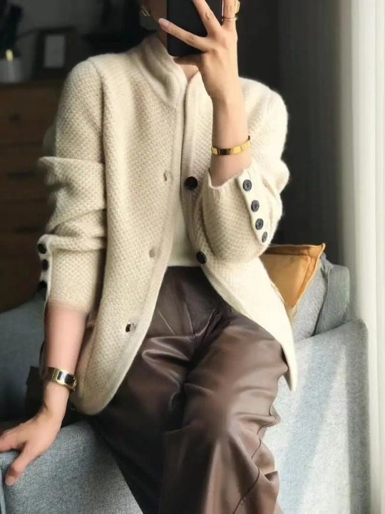 Cardigan tricoté habillé pour femme | Travail