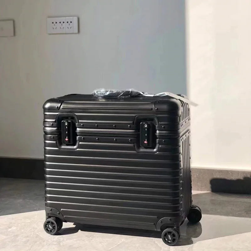 Valise rigide en aluminium | À roulettes pivotantes