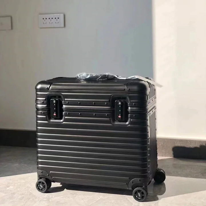 Valise rigide en aluminium | À roulettes pivotantes